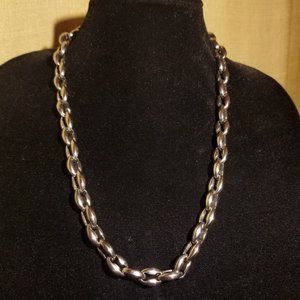 Heavy Stainless Steel Cable Link Necklace